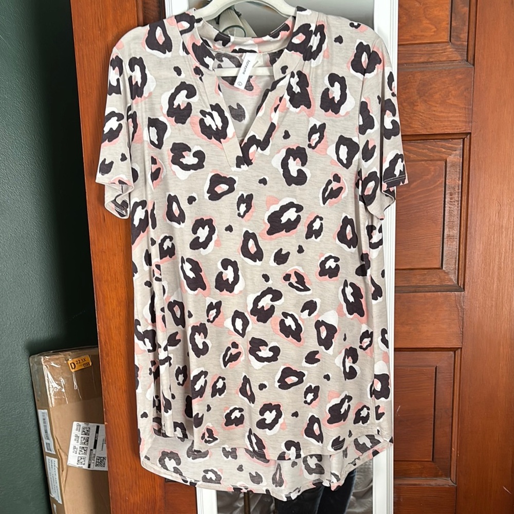 Leopard Print Women's Top